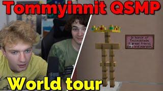 Tommyinnit gets WORLD TOUR FROM TUBBO on QSMP Minecraft