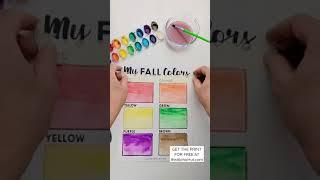 Fall Colors Toddler Activity #preschool #homeschooling #kidsactivities #toddler #kids #watercolor