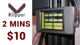 Cheap and easy Klipper touch interface with CYD Klipper
