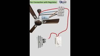 Celling fan connection | Condenser  #HouseWiring #shortsvideo #RashidIqubal