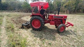 New Mahindra 415 di xp plus first time using 9 tines cultivator full load testing 