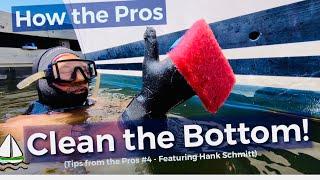 How to Clean the Bottom of a Sailboat Underwater! (Tips from the Pros #4 /Patrick Childress #55)
