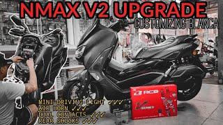 YAMAHA NMAX  V2 UPGRADE | RCB VD SERIES SHOCKS | MINI DRIVING LIGHT