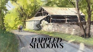 How to Paint Dappled Shadows in Watercolor - Matthew White