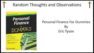 Personal Finance for Dummies Book Review