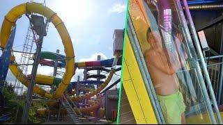 DOUBLE LOOPING WATER SLIDE! Pegasus II - Kristall Palm Beach