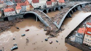 AUSTRIA FLOOD DISASTER Thousands Evacuated and Cities Destroyed