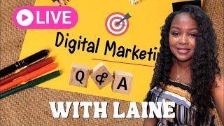 Digital Marketing Q&A: Learn how to make full time income selling #DigitalProducts 