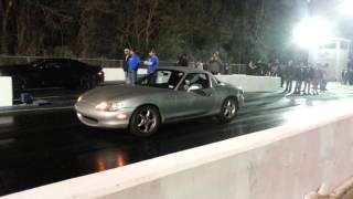 1999 Mazda miata supercharged whipple vs Nitrous Camaro