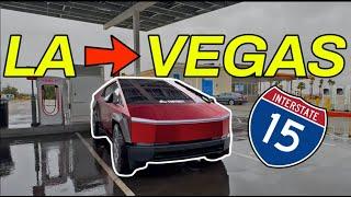 Tesla Cybertruck Roadtrip to Vegas | Range Was A Gamble