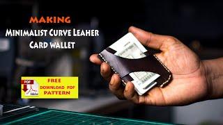 Hand Making Minimalist smart Card Wallet | DIY | Free PDF Pattern