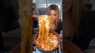 Making noodles extra spicy so my family can't have any... #shorts #viral #mukbang