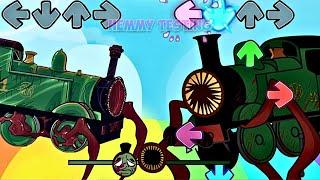 FNF Thomas and Friends ALL PHASES vs Thomas Railway Showdown Sings Bluey Tylenol