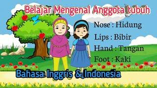 Belajar mengenal nama anggota tubuh bahasa inggris | Learn Part of body | bersama Firyal & Nayla