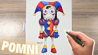 Cómo Dibujar a POMNI | How To Draw Pomni | The Amazing Digital Circus