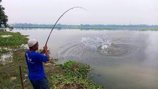 fishing rohu fish hunter Best Hook fishing videos  #fishing #hookfishing #reel #মাছধরা