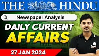 Daily News Analysis | 27 January  2024 | Current Affairs Today | OnlyIAS