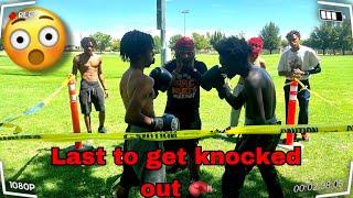 LAST TO GET KNOCKED OUT EXTREME BOXING MATCH !  MUST WATCH HE..