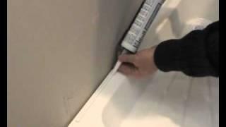 How to Fit/Install Trimlux Shower Seal Strip to Shower Tray or Bath Tub, Installation Video