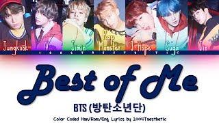 BTS (방탄소년단) - BEST OF ME Color Coded Han/Rom/Eng Lyrics