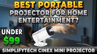 Best Mini Projector Under $99 [2024] - SimplifyTech CineX Mini Projector | Best Portable Projector!