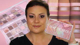 HUDA BEAUTY ROSE QUARTZ EYESHADOW PALETTE | Hooded Eyeshadow Tutorial