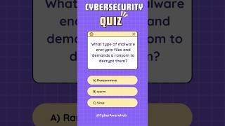 Cybersecurity Quiz Questions #cybersecurity #viral