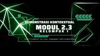 2.3.a.6. Demonstrasi Kontekstual - Modul 2.3