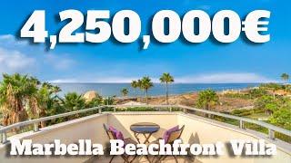 Luxury Beachfront Villa in Marbella East Southern Spain