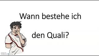 Der Quali - bestanden? Notenberechnung für den Abschluss der Mittelschule + Regeln Nachprüfung