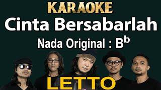 Cinta Bersabarlah (Karaoke) Letto /Nada Asli Bb