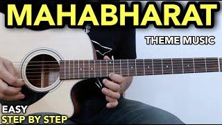 MAHABHARAT TITLE THEME SONG EASY GUITAR TABS LESSON FOR BEGINNERS | Fuxino | instrumental Cover