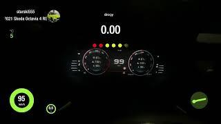 Skoda Octavia RS NX 2.0 TSI stage 2 acceleration Dragy gps 100-200