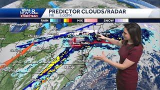 Rainy Friday, sun returns Saturday; seasonable weekend in south-central Pennsylvania