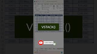 Excel Trick 24  - Combine Data From Multiple Sheets or Tables with VSTACK Formula in Excel #shorts