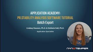 PR.Stability Analysis Software Batch Export Tutorial