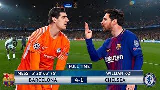 Thibaut Courtois will never forget Lionel Messi's humiliating performance in this match