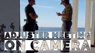 Meeting With Insurance Adjuster On Camera | Hurricane Ian Property Damage