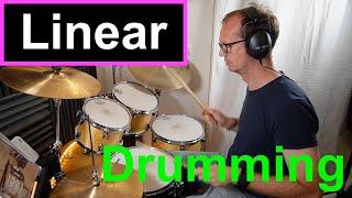 Linear Drumming - step by step (my approach) - drum lesson / drum tutorial