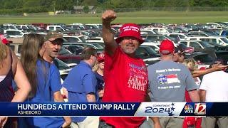 Supporters travels far and wide to see Donald Trump in Asheboro