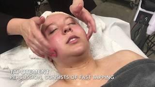 Facial basic massage movements - Milady Esthetics sequence