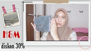 UNBOXING TAS HnM BAHAN SUEDE ,ALL ITEM DISKON 30% -