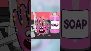 Wash your hands - We are hands song - Magic Soap - Wash us - Kids - Nursery Rhymes - #shorts
