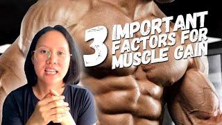 3 fundamental factors for muscle gain