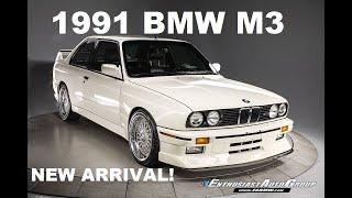 New Arrival: Alpine White 1991 BMW E30 M3 w/EVO Upgrades | EAG Signature Car!
