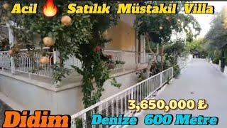 Acil Didim'de Satılık Kelepir Fiyata Müstakil Bahçeli Villa, Denize Yakın Satılık Yazlık #forsale