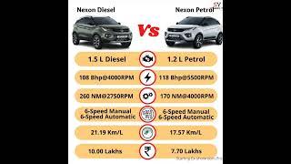 tata Nexon petrol vs diesel