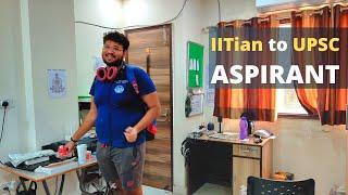 A Day in Life of IITian turned UPSC Aspirant at #Rajendra Nagar Delhi