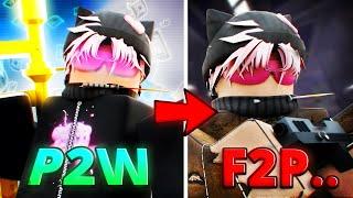 I Tested FREE to Play VS PAY to Win In Roblox Rivals...