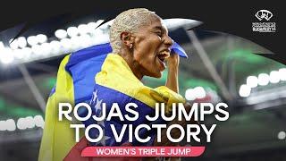 Rojas wins 4th triple jump world title on her 6th jump  | World Athletics Championships Budapest 23